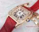 2017 Clone Cartier Santos 100 Diamond Bezel Rose Gold Leather Band 36mm Watch (3)_th.jpg